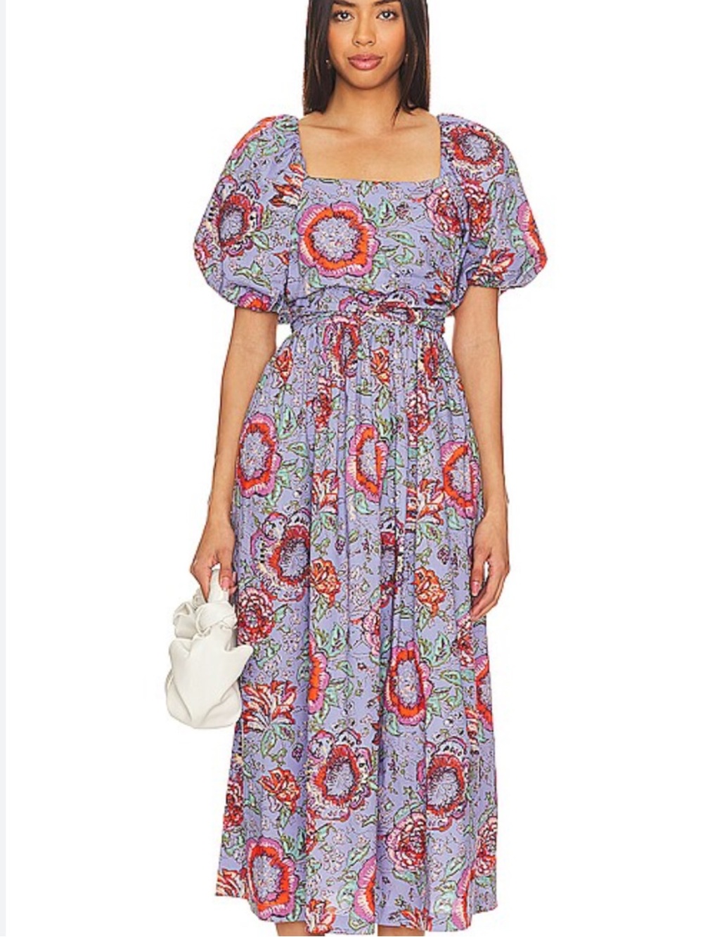 Cleobella Darlene Floral Organic Cotton Poplin Midi Dress